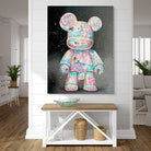 tableau ours street art pour salon moderne