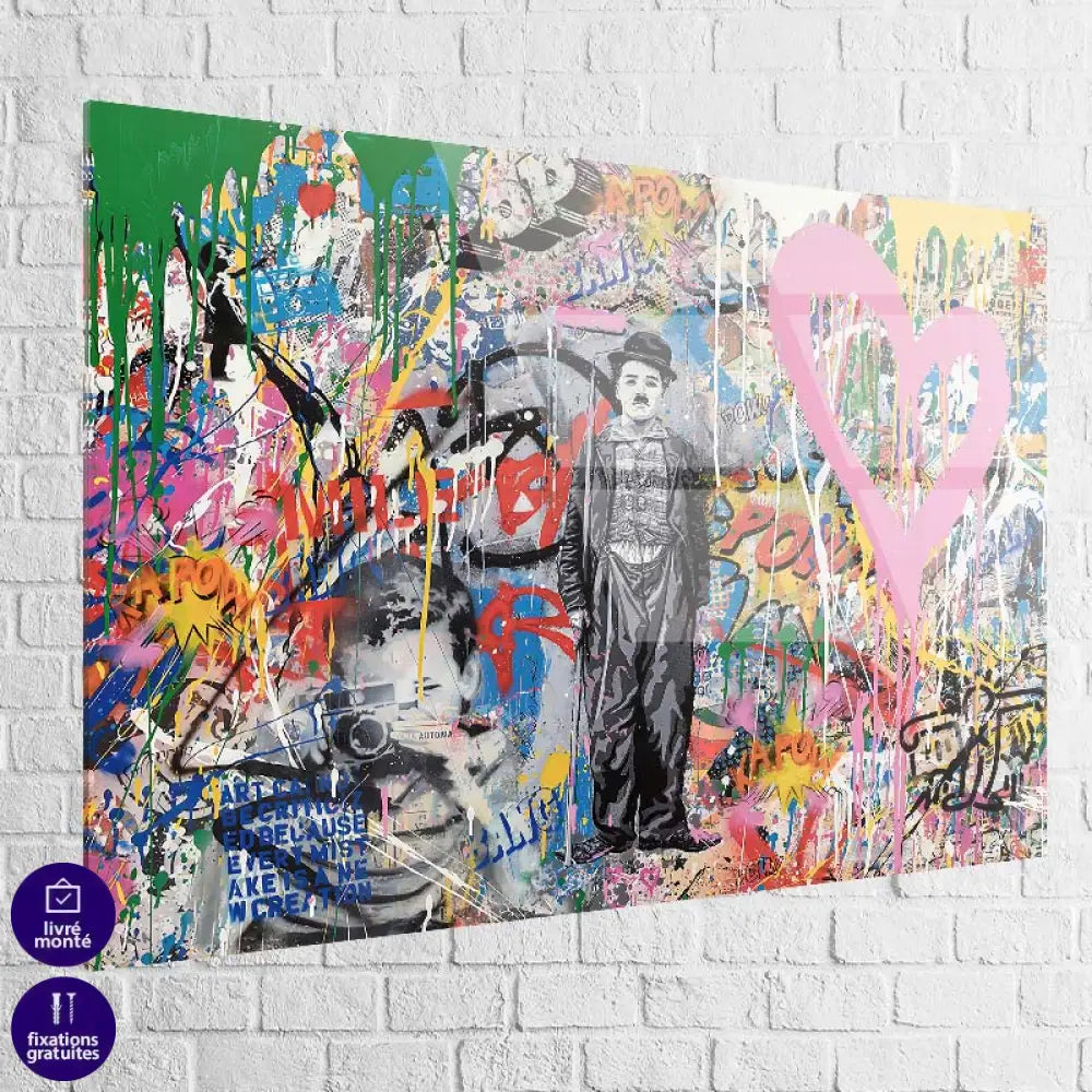 tableau graffiti pop art plexiglas