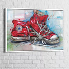 Tableau Street Art Converse All Star - Montableaudeco