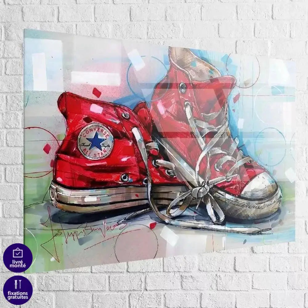 Tableau Street Art Converse All Star - Montableaudeco