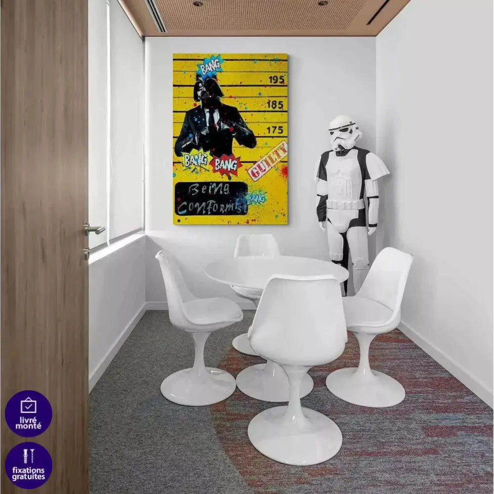 Tableau Street Art Dark Vador Guilty - Montableaudeco