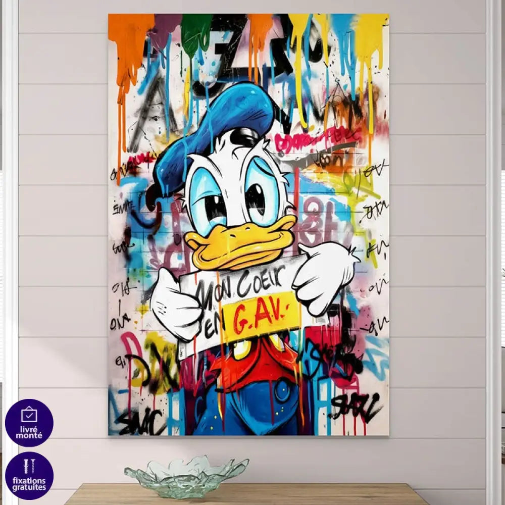 Tableau Street Art | Donald en G.A.V | Profitez Des Promos -20% b