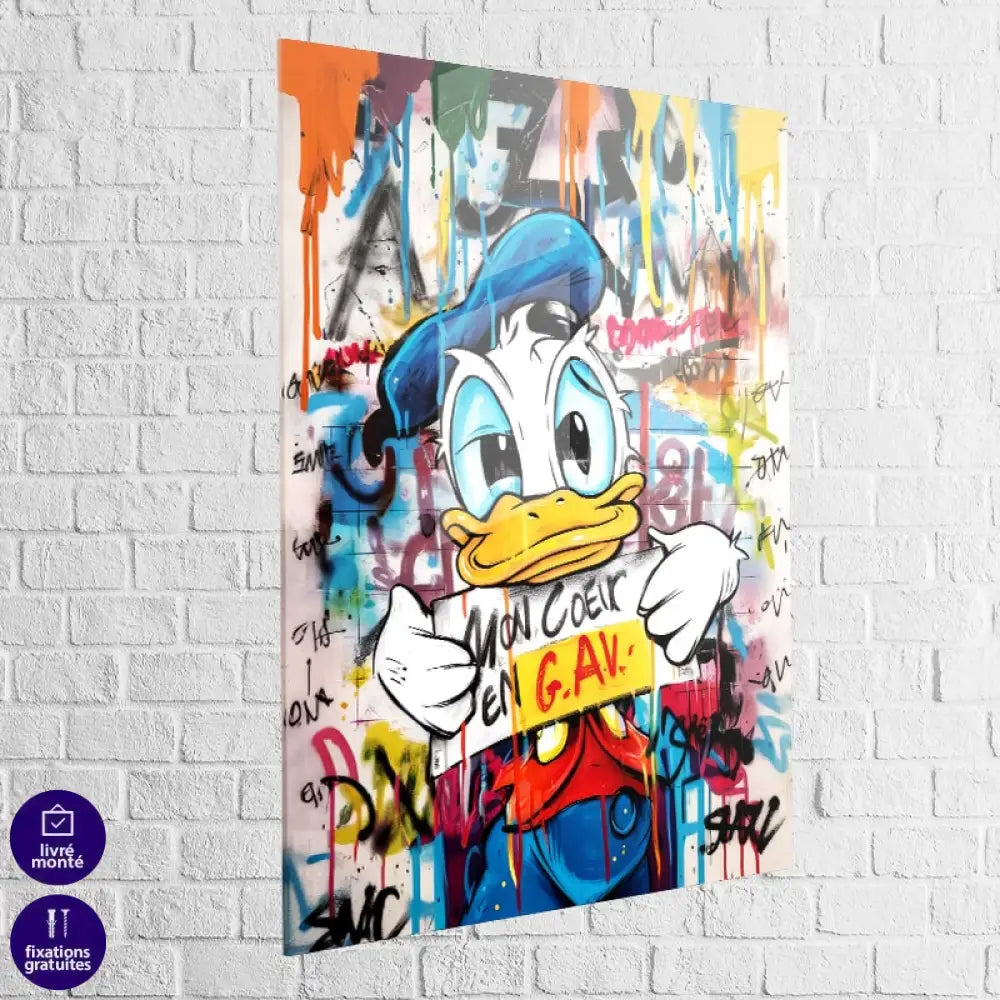 Tableau Street Art | Donald en G.A.V | Profitez Des Promos -20% e