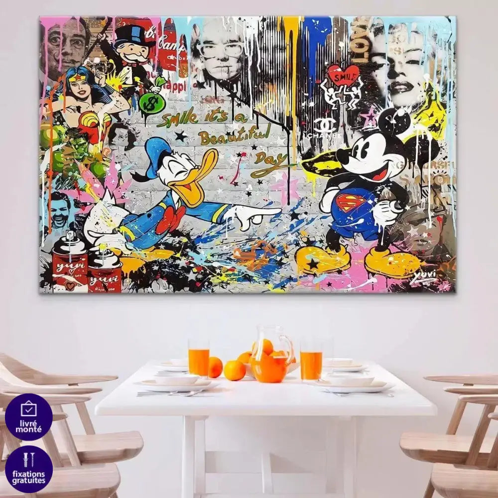 Tableau Street Art Donald Graf - Montableaudeco