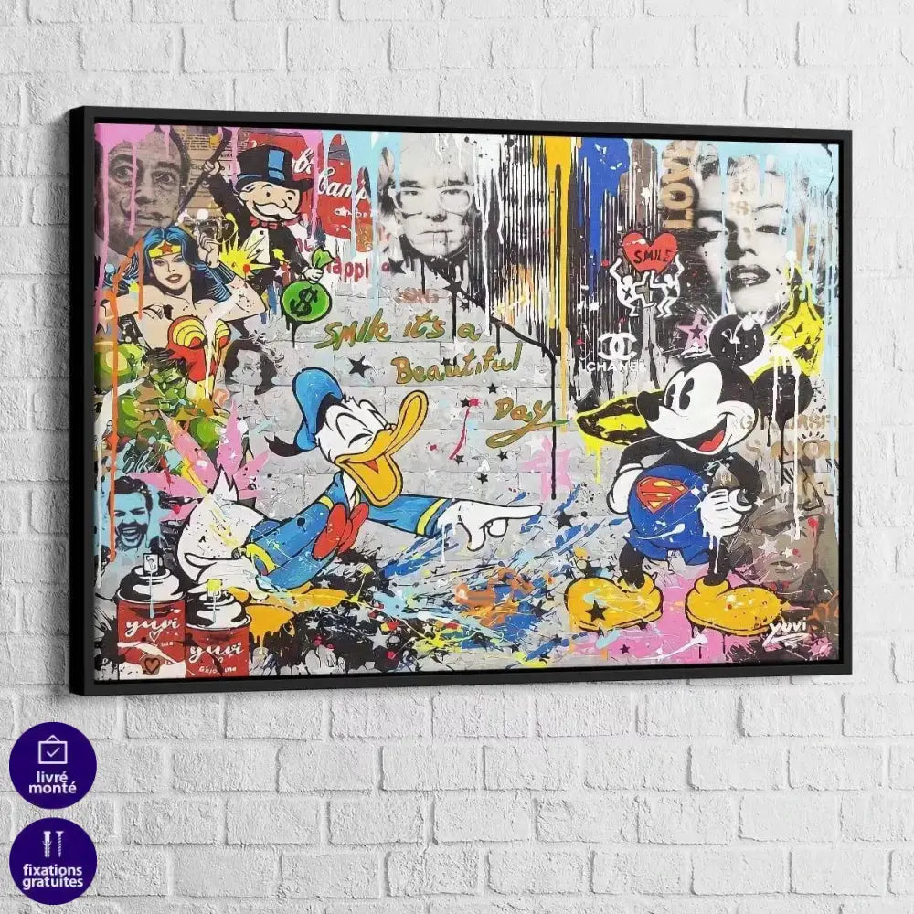 Tableau Street Art Donald Graf - Montableaudeco