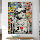 Tableau graffiti pop art enfant cool art urbain décoratif