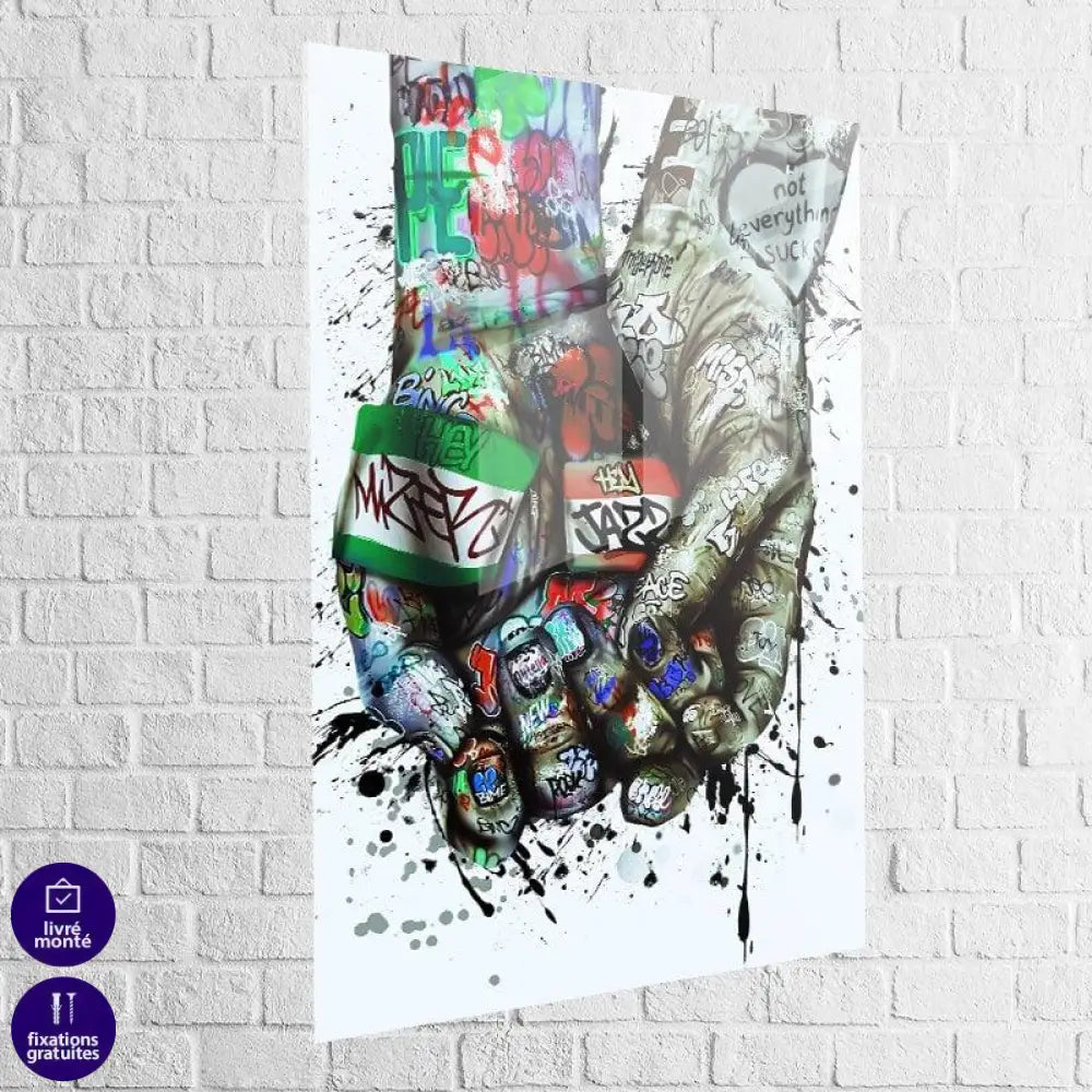 Tableau Street Art | Étreinte Urbaine | Promos -20% Livraison Gratuite e