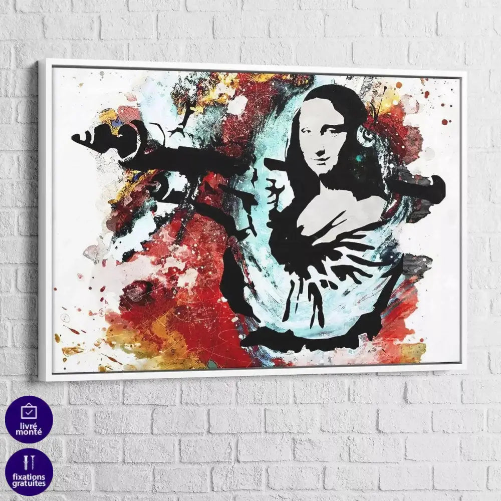 Tableau Street Art Joconde Army - Montableaudeco