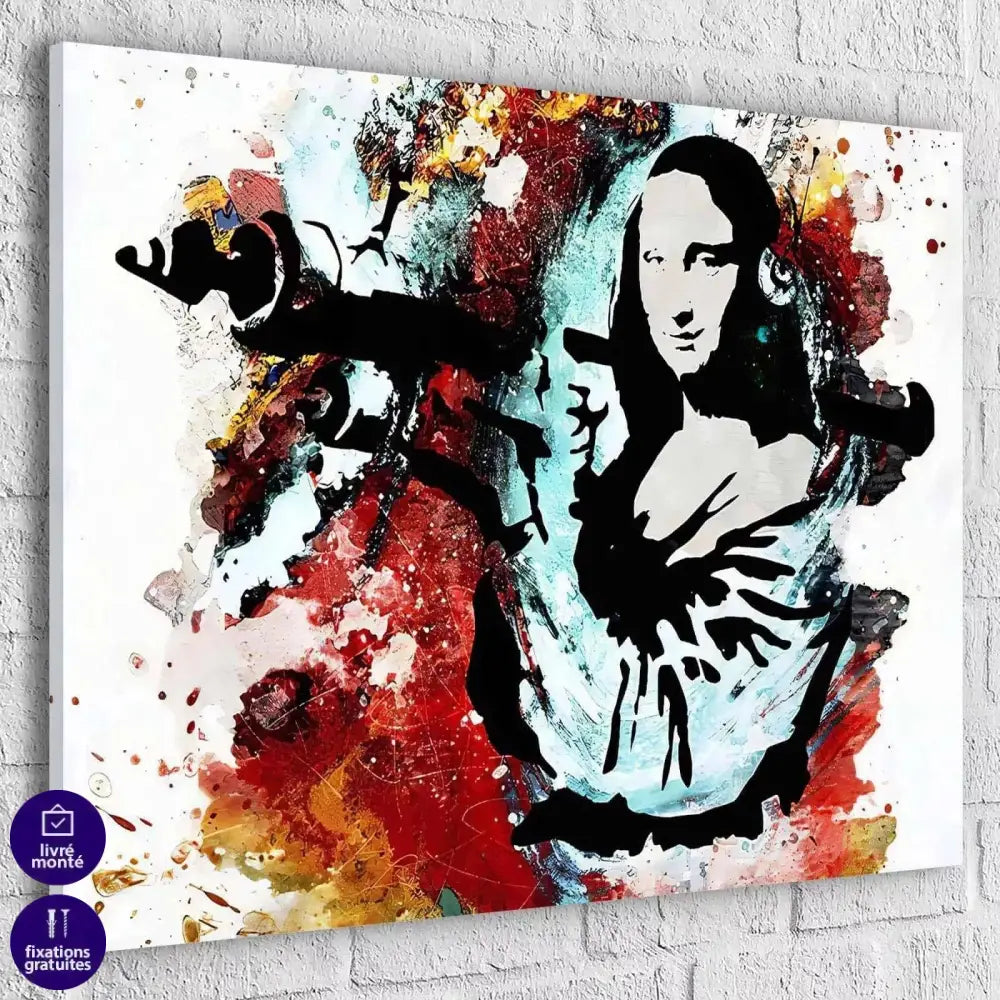 Tableau Street Art Joconde Army - Montableaudeco