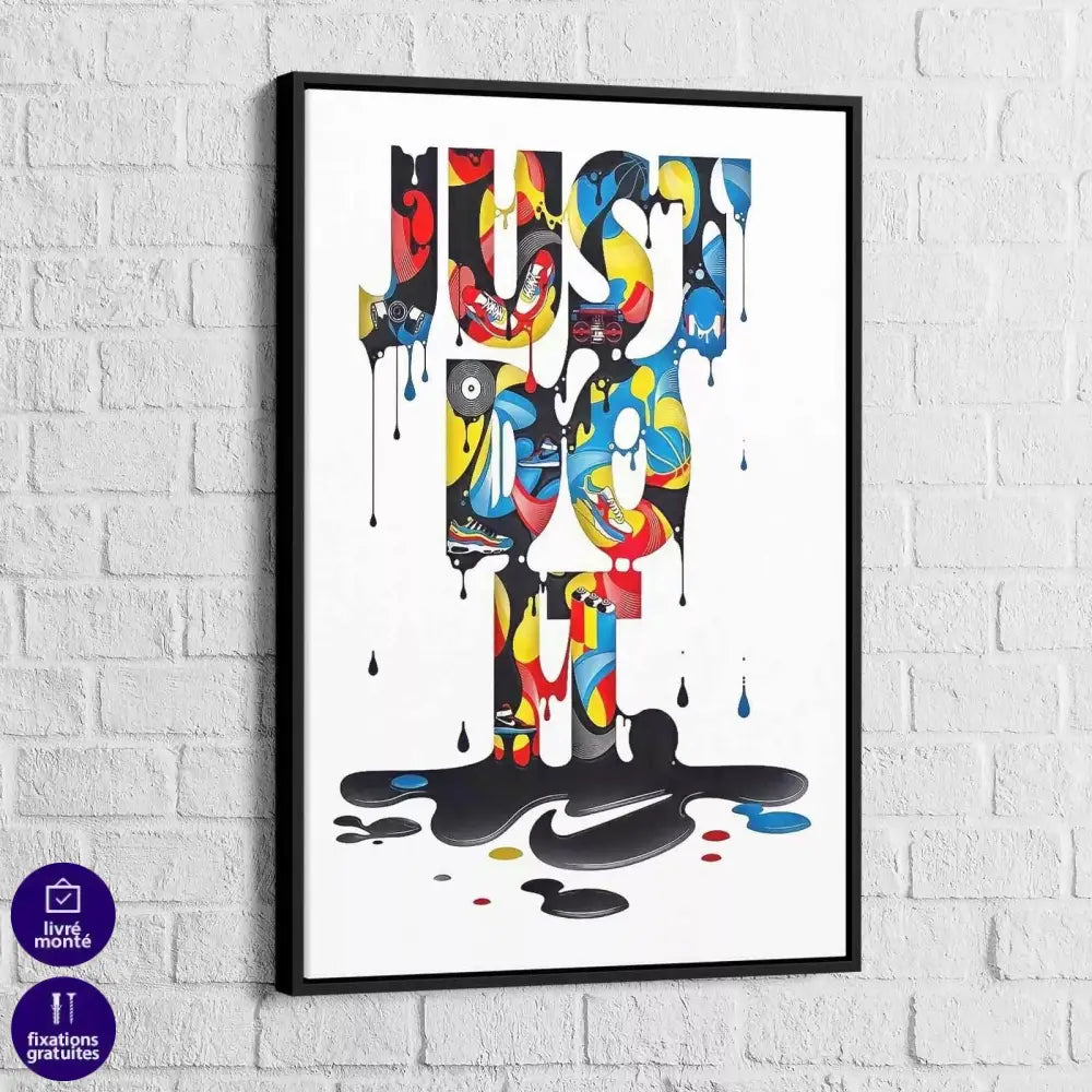 Tableau Street Art Just Do It - Montableaudeco