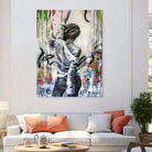 Tableau Street art coloré Danseuse