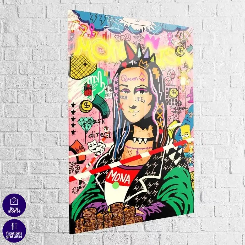 Tableau Street Art La Joconde Graf - Montableaudeco