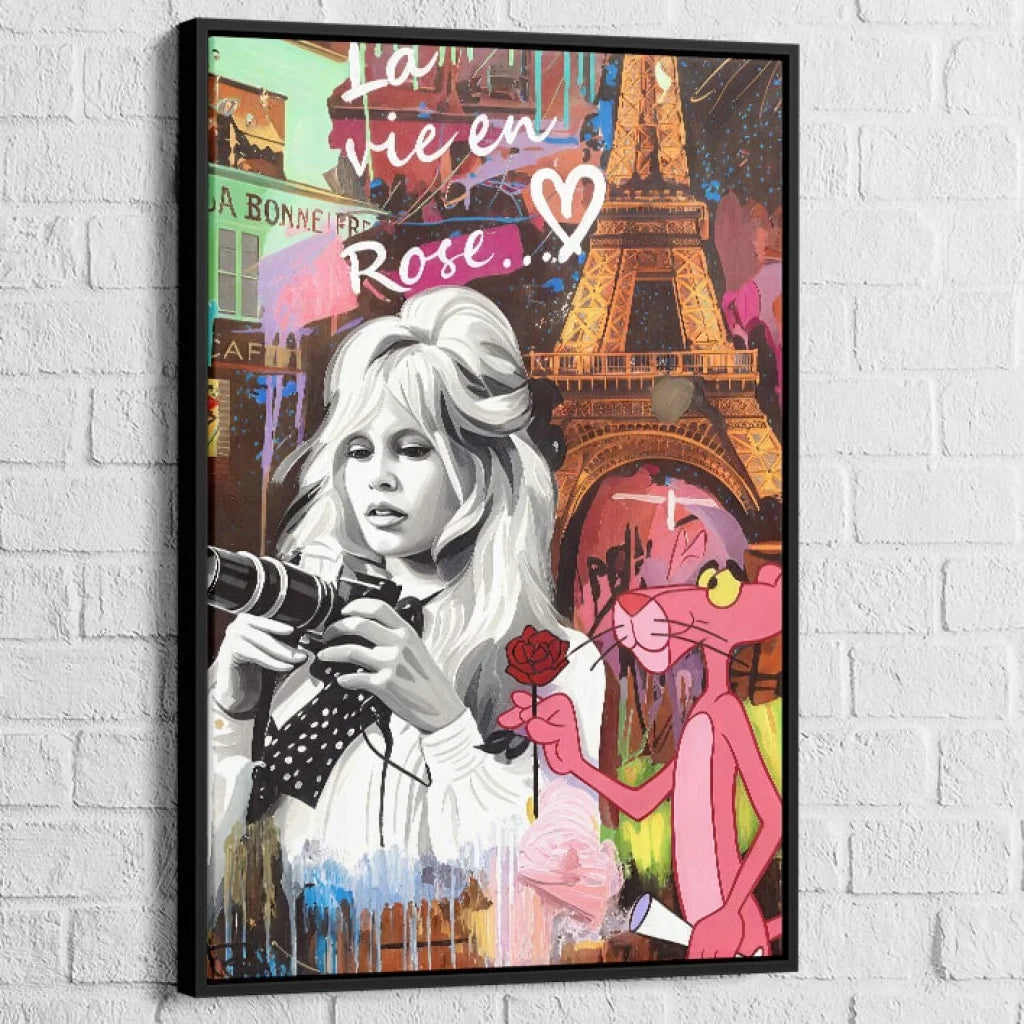 décoration murale Tour Eiffel colorée

