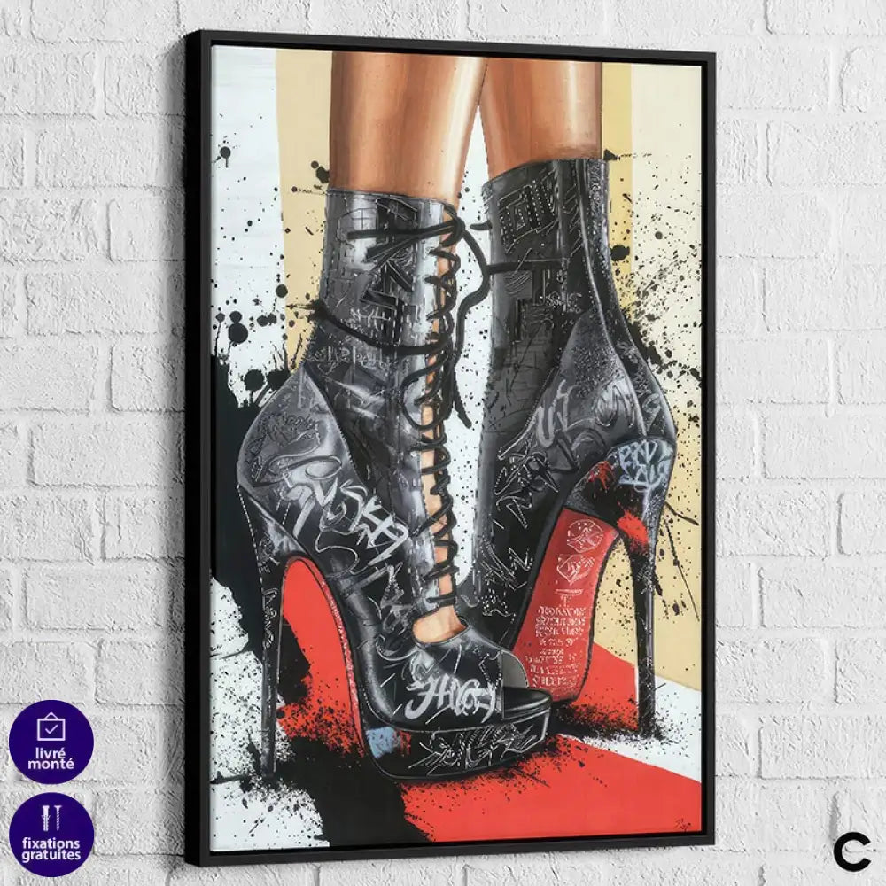 Tableau Street Art Louboutin | Profitez des Promos & Livraison Offerte