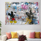 Tableau Street Art Mickey et le Graffiti Tableau Street Art