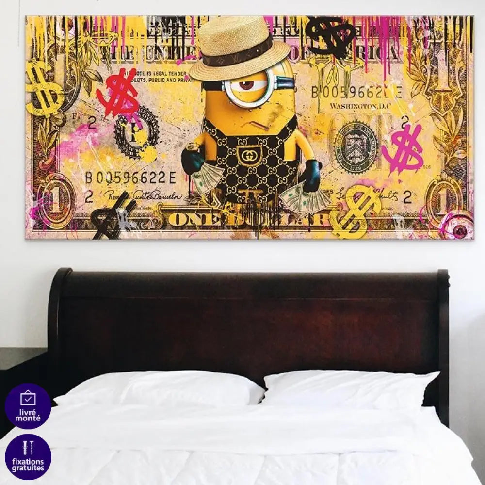 Tableau Street Art Minions - Montableaudeco