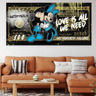 Tableau Street Art Minnie Love Is All - Montableaudeco