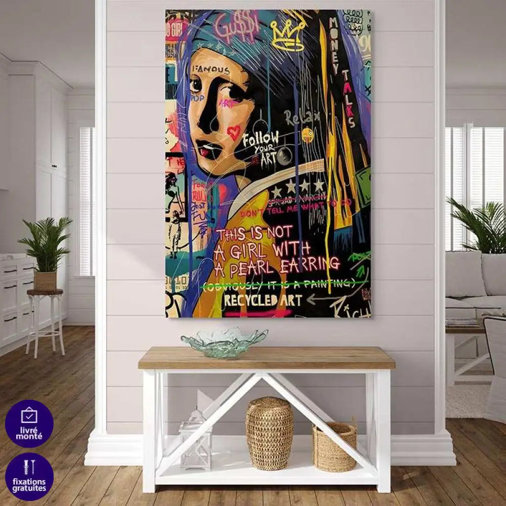 Tableau Street Art Mosaïque Pop Culture Tableau Street art