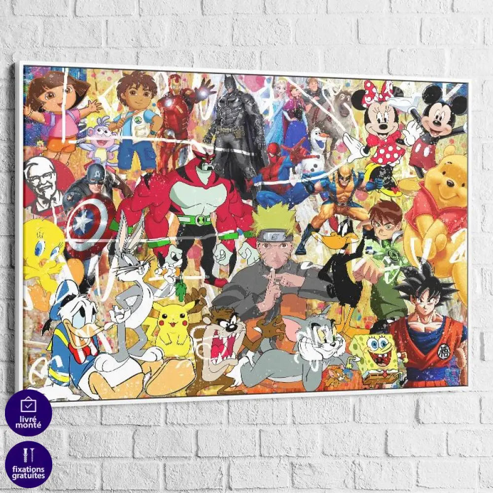 Tableau Street Art Pop Culture 3 - Montableaudeco