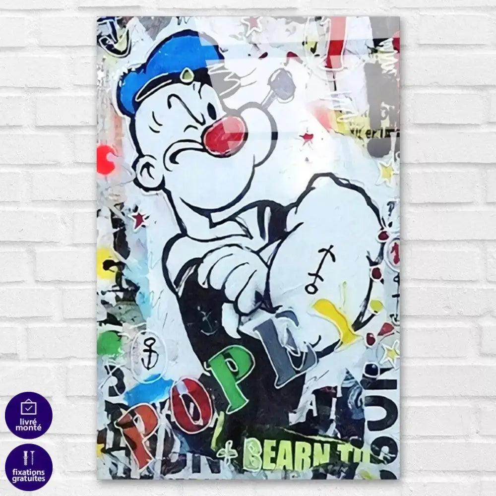 Tableau Street Art Popeye Urbain - Montableaudeco