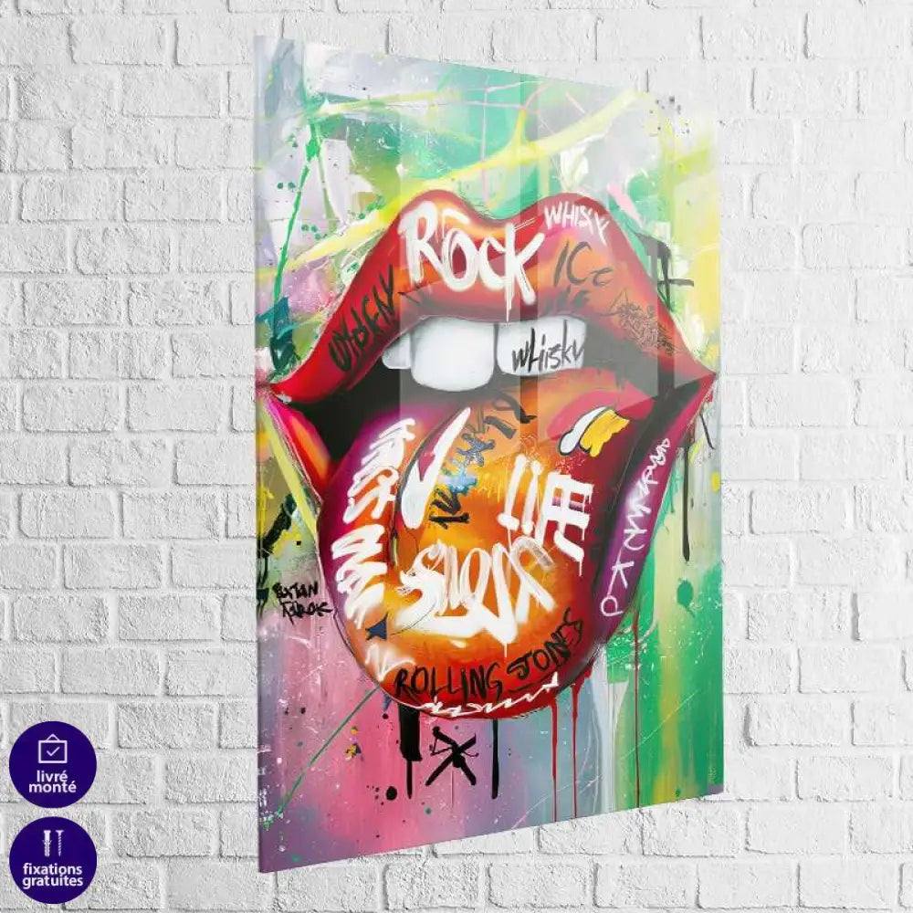 Tableau Street Art | Rolling Stones| Les Promos -20% d