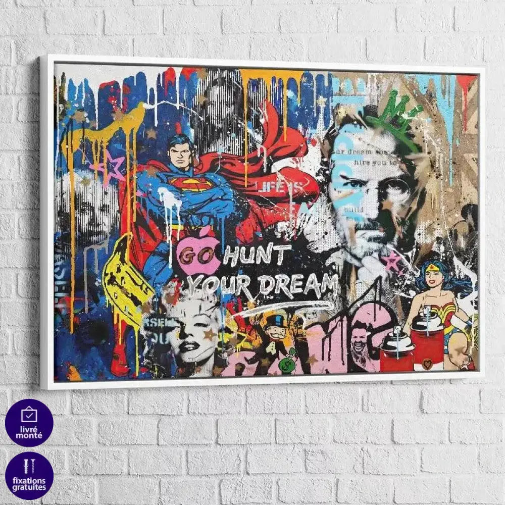 Tableau Street Art Steve Jobs - Montableaudeco