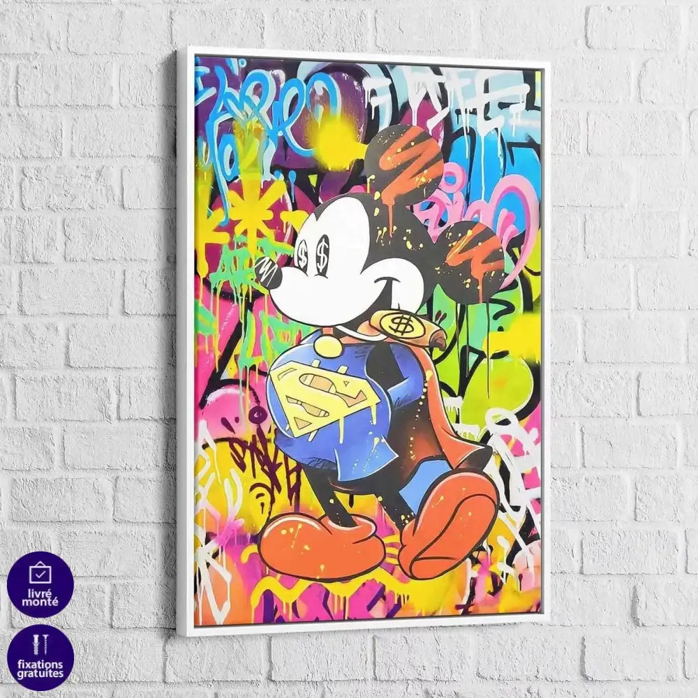 Tableau Street Art Super Mickey - Montableaudeco