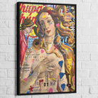 Tableau Street Art Symphonie Pop 40x60cm / Cadre Noir Tableau Street art