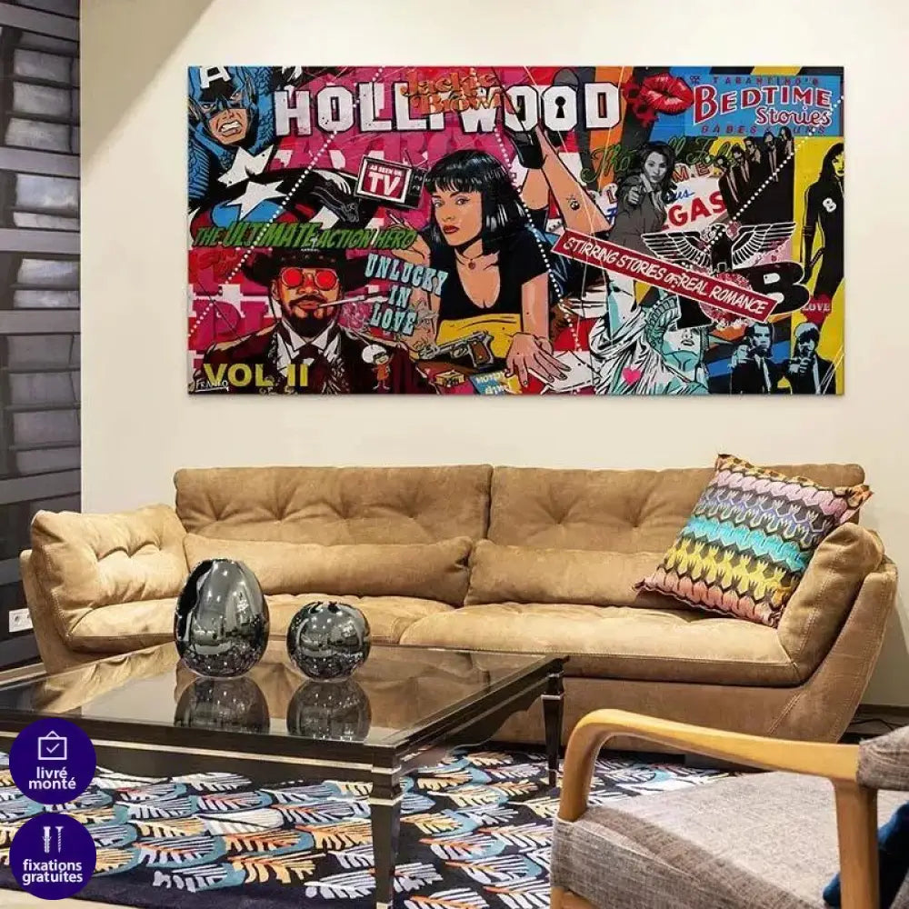 Tableau Street Art Tarantino Connection - Montableaudeco