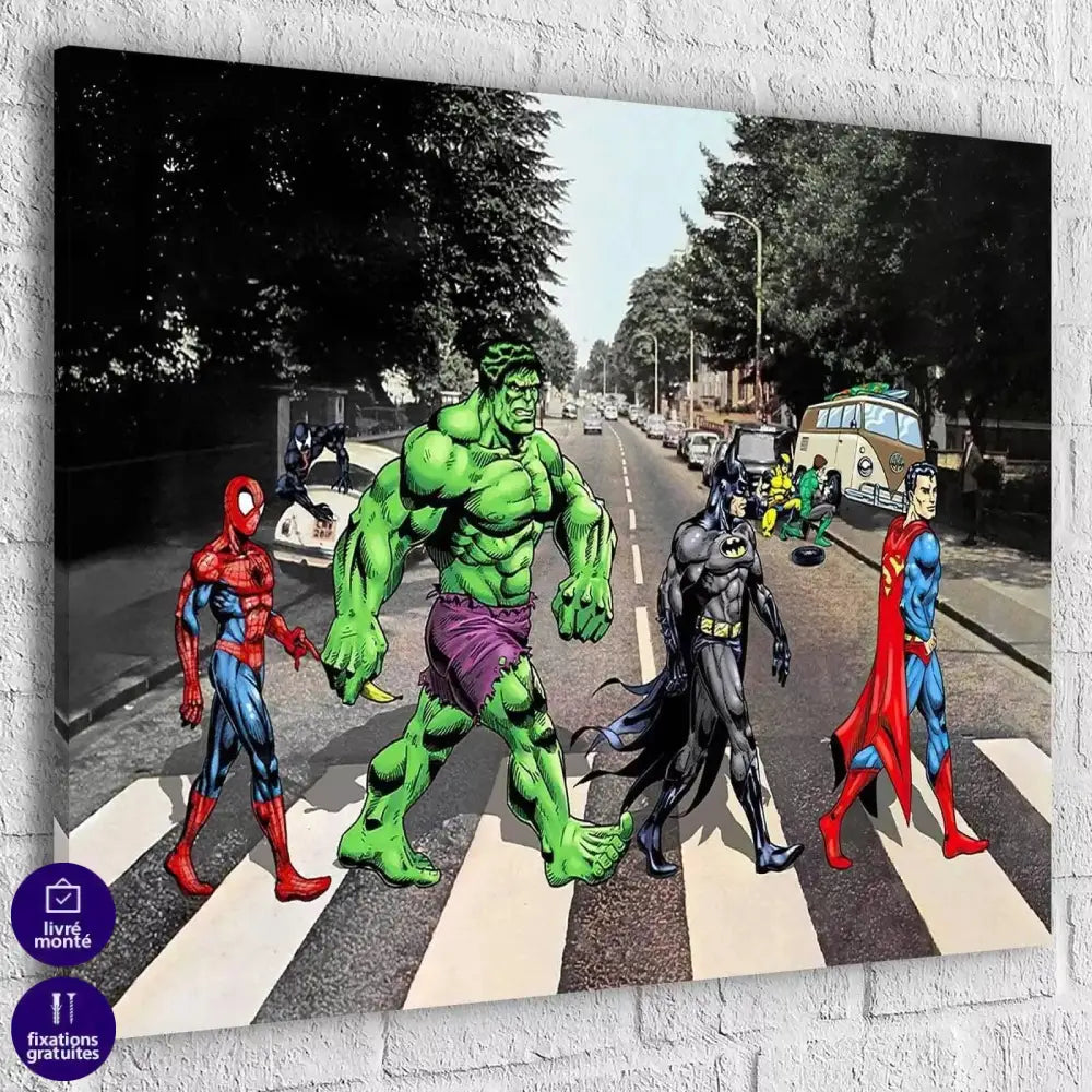 Tableau Street Marvel Abbey Road - Montableaudeco
