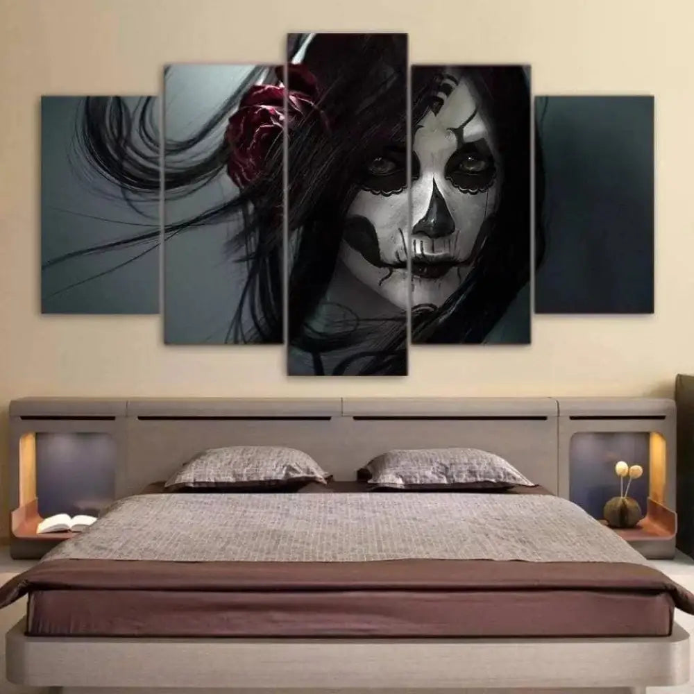 Tableau Tête de mort Le jour des morts - Montableaudeco