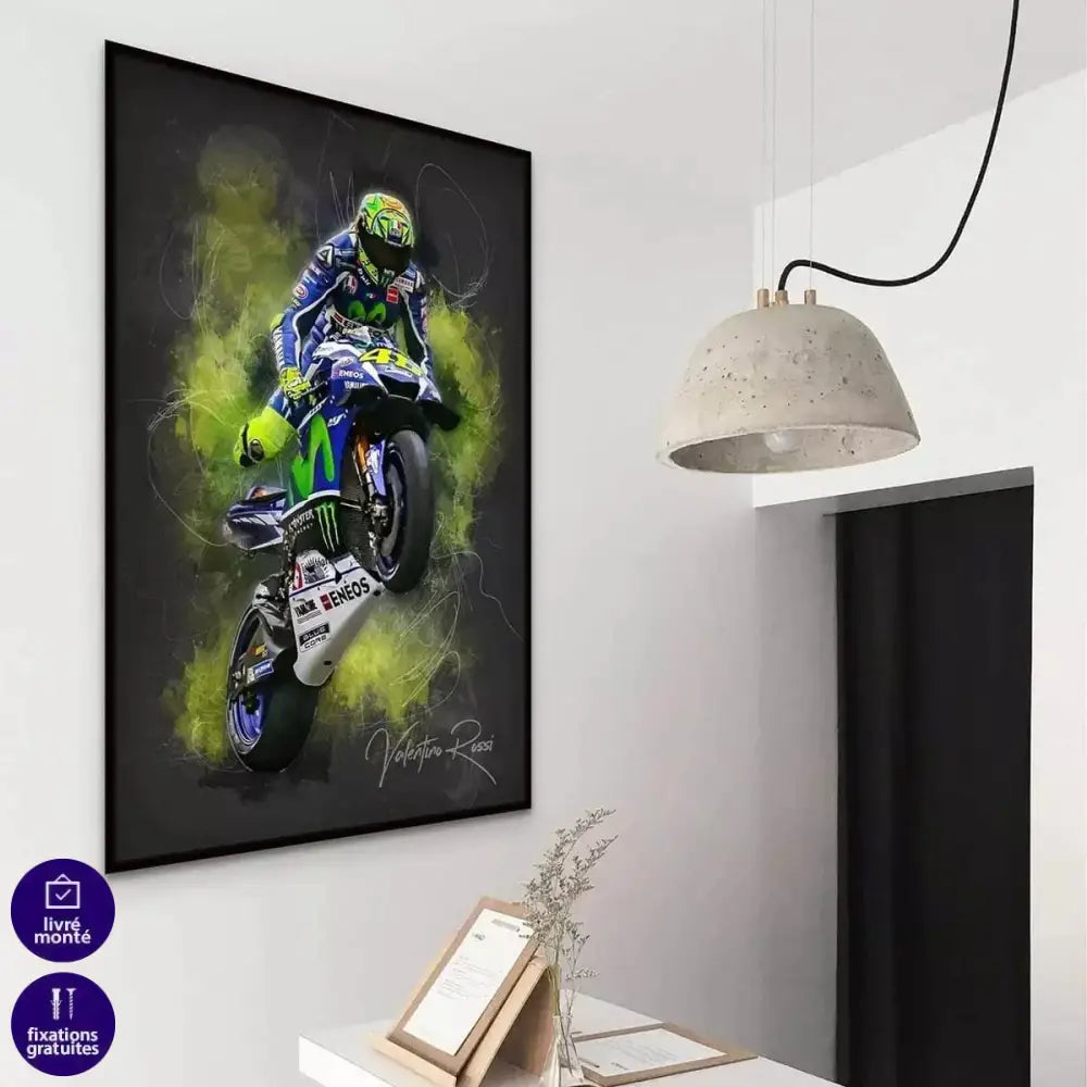Tableau Valentino Rossi Superbike - Montableaudeco