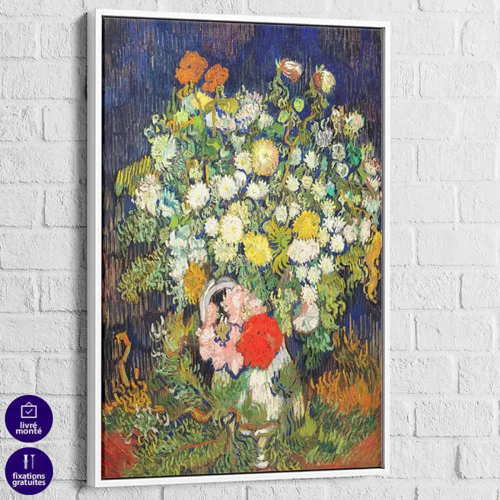 Tableau Van Gogh Le Bouquet de Fleurs dans un vase 3
