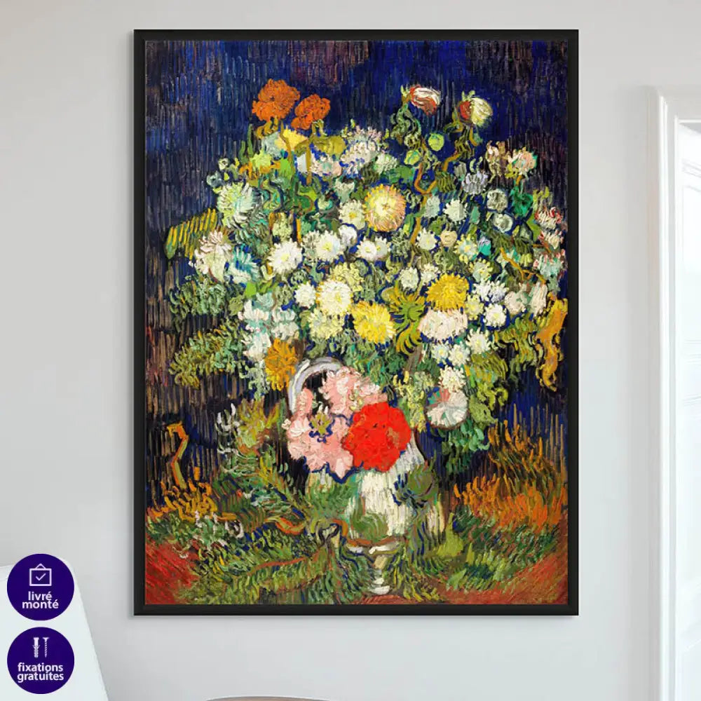 Tableau Van Gogh Le Bouquet de Fleurs dans un vase  2