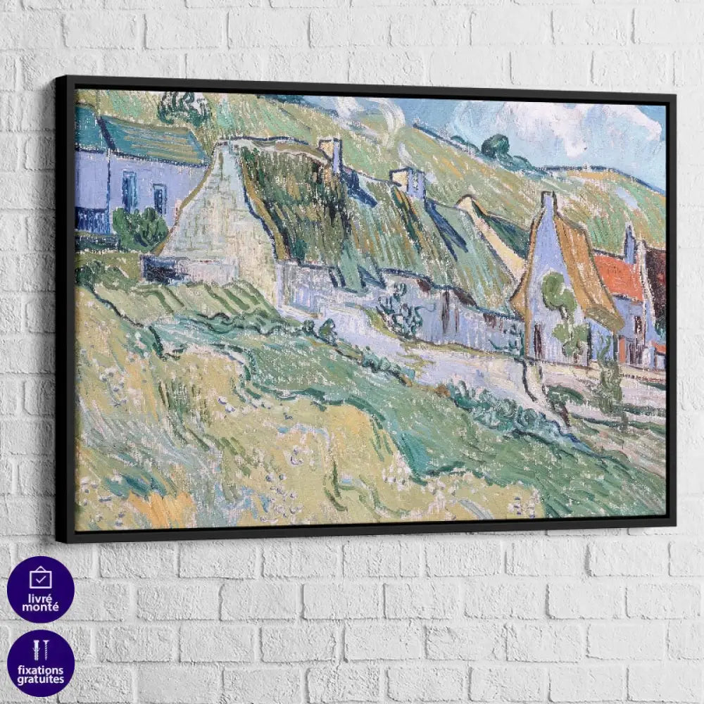  tableau van gogh les chaumières D