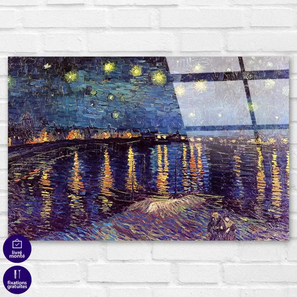 Tableau Vincent Vang Gogh Nuit étoilée au dessus du Rhône - Montableaudeco