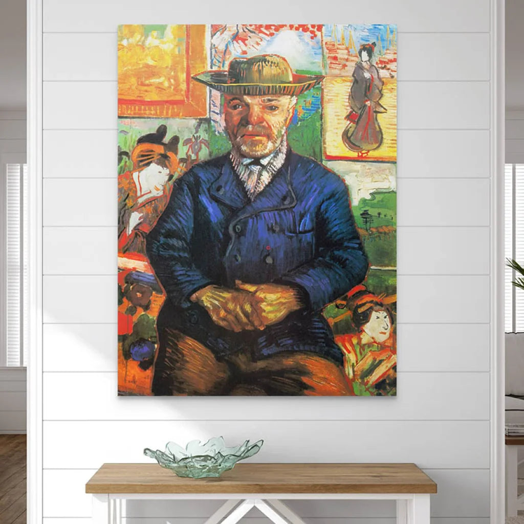 Tableau Van Gogh Portrait du père Tanguy 40x60cm / Affiche sans cadre Tableau Vincent van gogh