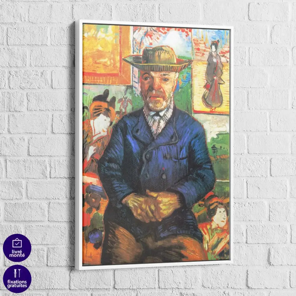 Tableau Van Gogh | Portrait du père Tanguy d