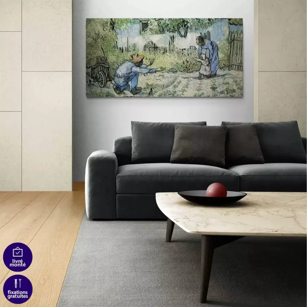 Tableau Vincent Van Gogh Premiers pas - Montableaudeco