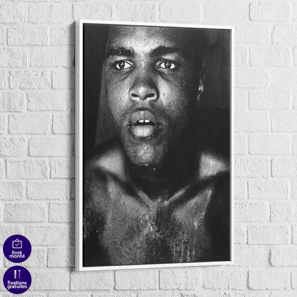 Tableau Vintage Mohamed Ali 1970 - Montableaudeco
