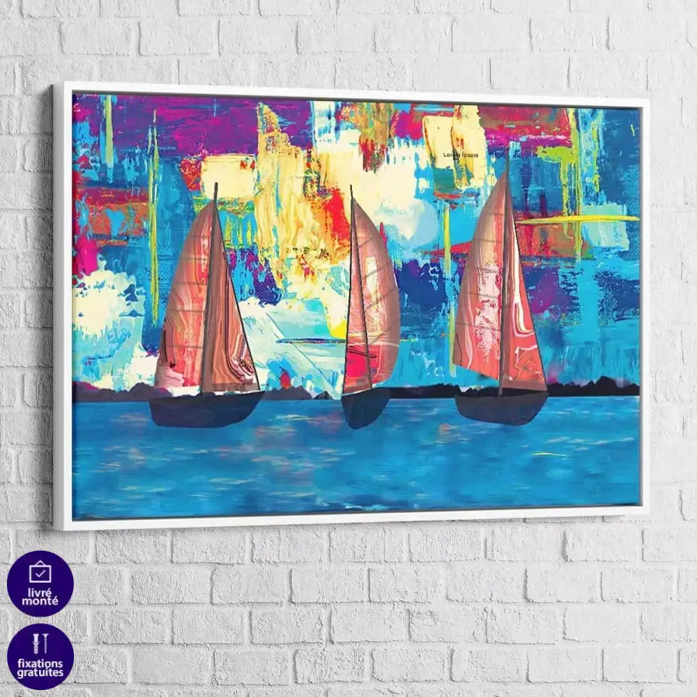 Tableau Voiliers sur Mer - Montableaudeco