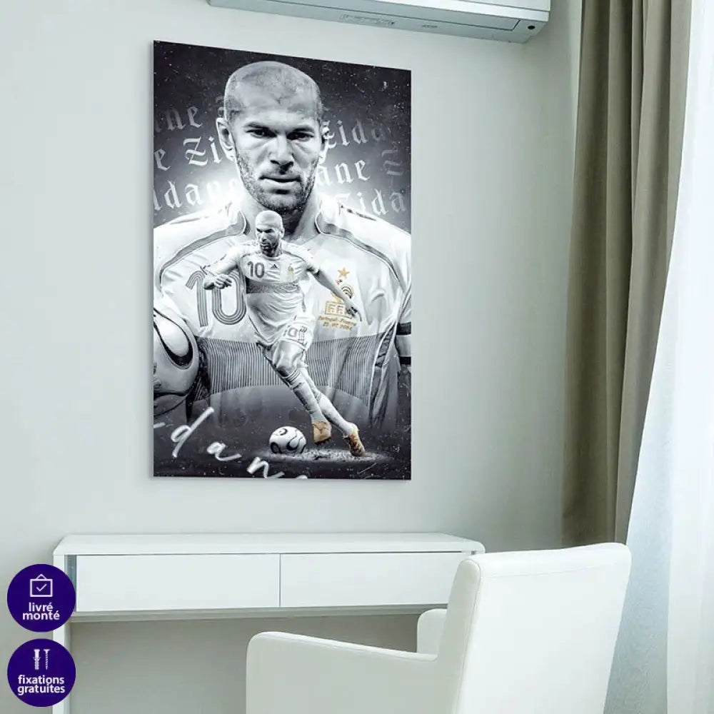 Tableau Zidane Le Roi Zidane Tableau Sport