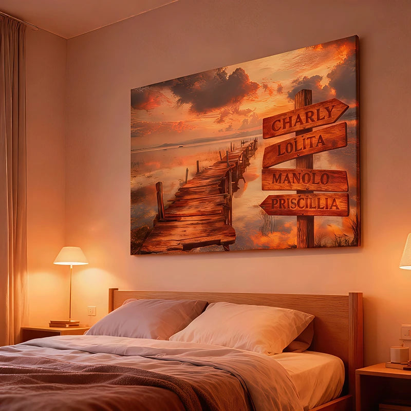 tableau décoration murale personnalisé chemins de vie