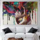 Tableaux Moderne le couple Amoureux Toile Imprimée