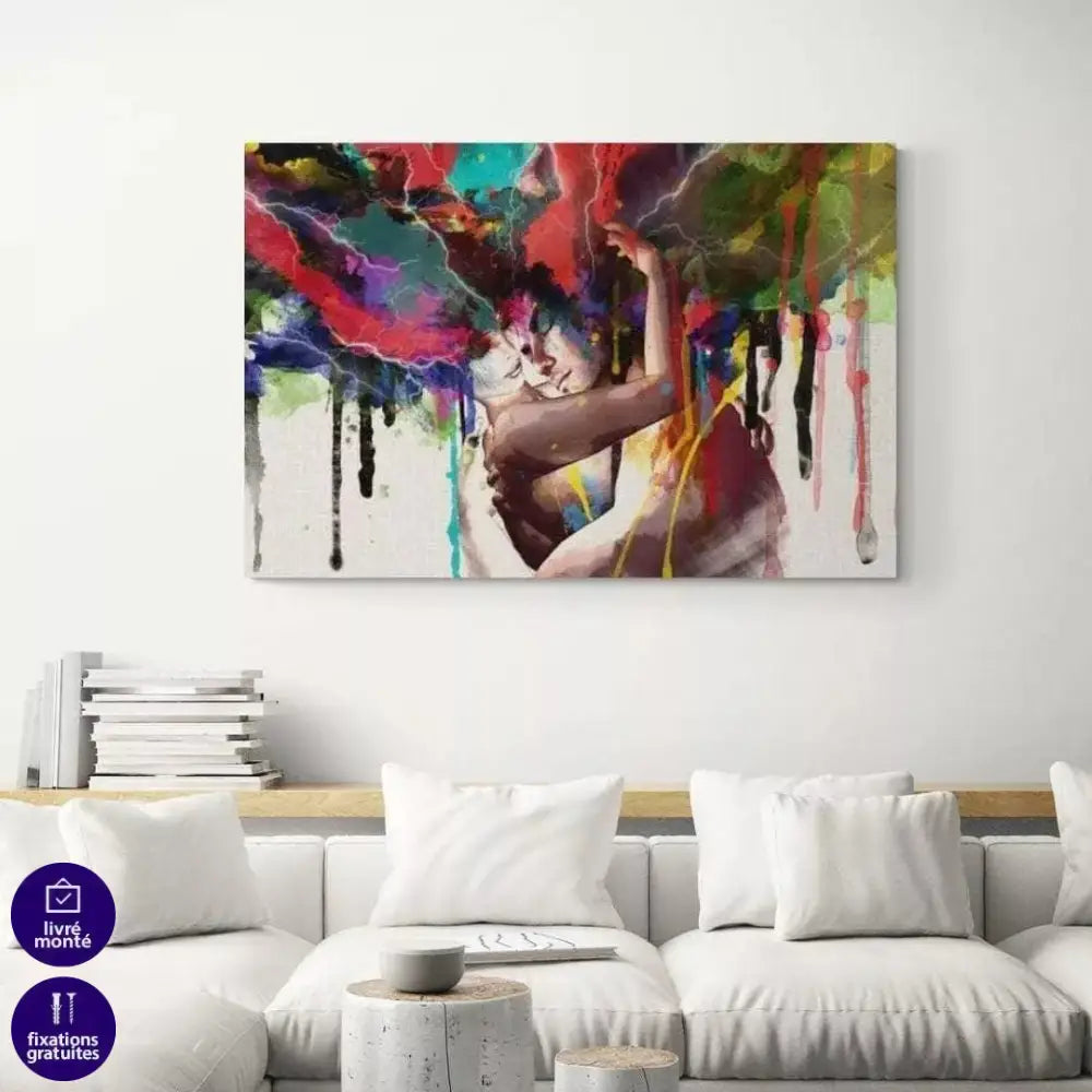 Tableaux Moderne le couple Amoureux - Montableaudeco