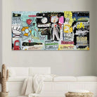 Tableau Street Art Basquiat In Italia - Montableaudeco