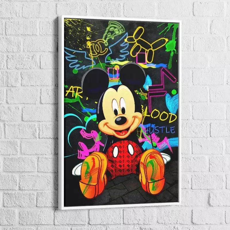 Tableau Street Art Mickey The Smile - Montableaudeco