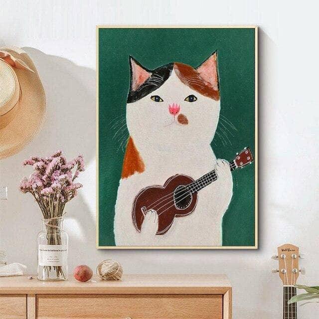 Tableau Chat Coloré Fun Collection 13 Pièces - Montableaudeco