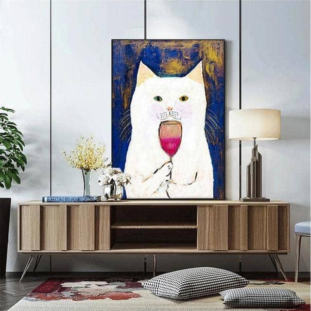 Tableau Chat Coloré Fun Collection 13 Pièces - Montableaudeco
