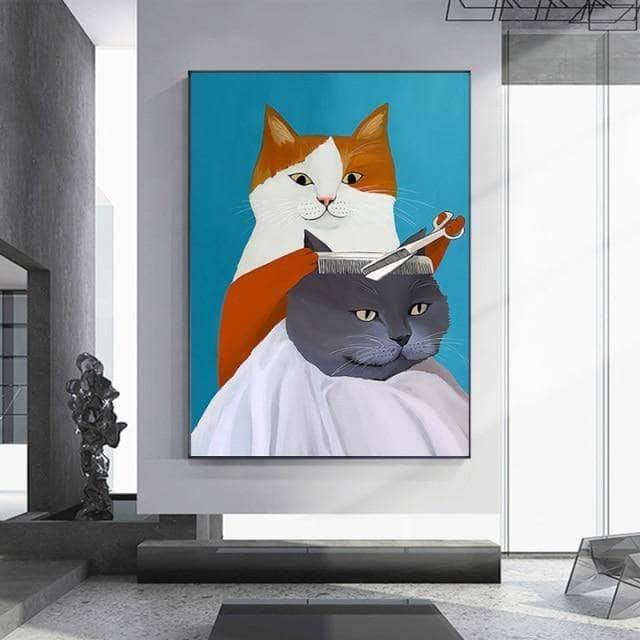Tableau Chat Coloré Fun Collection 13 Pièces - Montableaudeco